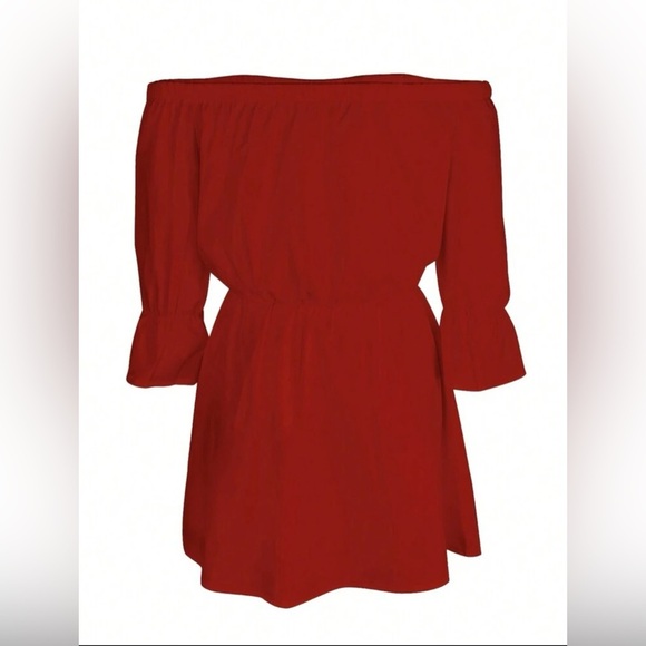 NEW! Red Hot Ruffle Off-Shoulder Dress – XL
SHEIN | Flirty, Fun & Fabulous - Picture 2 of 3